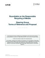 Roundtable Responsible Recycling Metals - Terms of Reference and Proposal - Version web June 2023